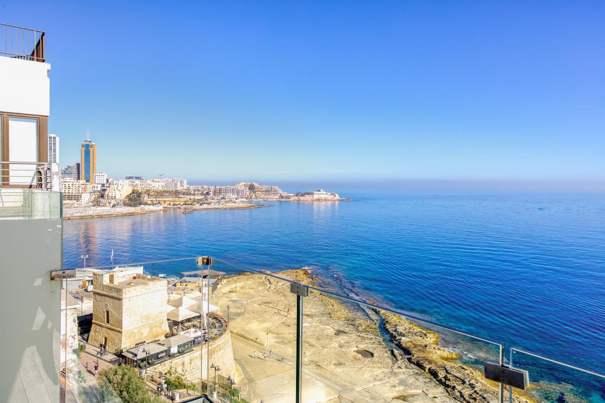 Seafront Sliema Apartment With Balcony & Sea Views By Jl Dış mekan fotoğraf