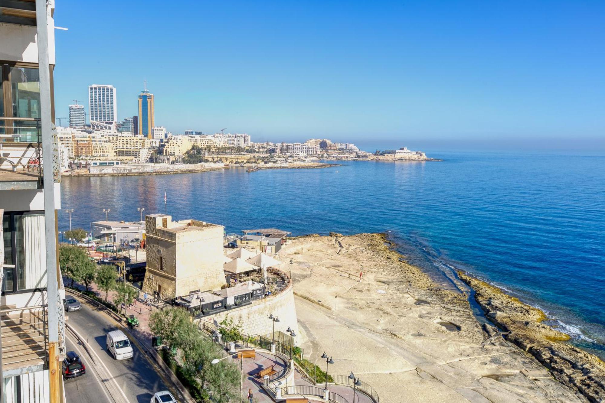 Seafront Sliema Apartment With Balcony & Sea Views By Jl Dış mekan fotoğraf